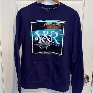 Young and Reckless Front Logo Crewneck
